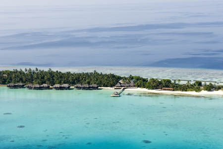 Kuramathi Blue Lagoon - Aerial